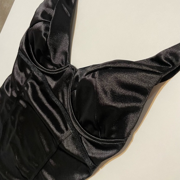 Black Silk Bodysuit - Picture 5 of 9